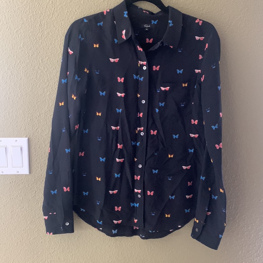 Rails button down slik butterfly top size x2 - Picture 10 of 10